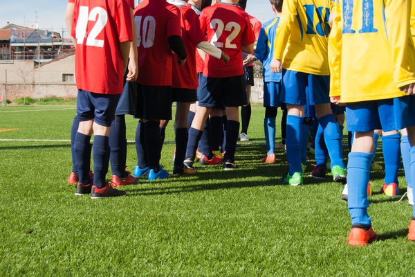 an image to describe the word 'line-up'
                
                which generally used in a context of sports
                
                