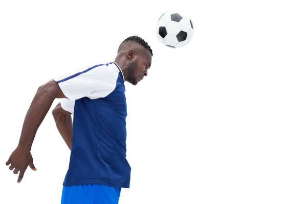 an image to describe the word 'header'
                
                which generally used in a context of sports
                
                